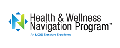 Colorful logo with figures and text reading Health & Wellness Navigation.